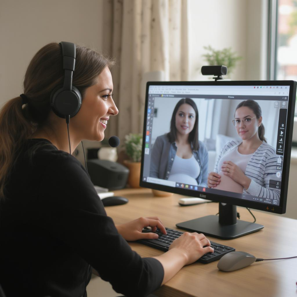 Videocall after 3D scan