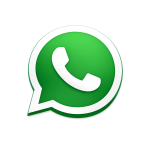 Groen WhatsApp-logo met telefoonhoorn